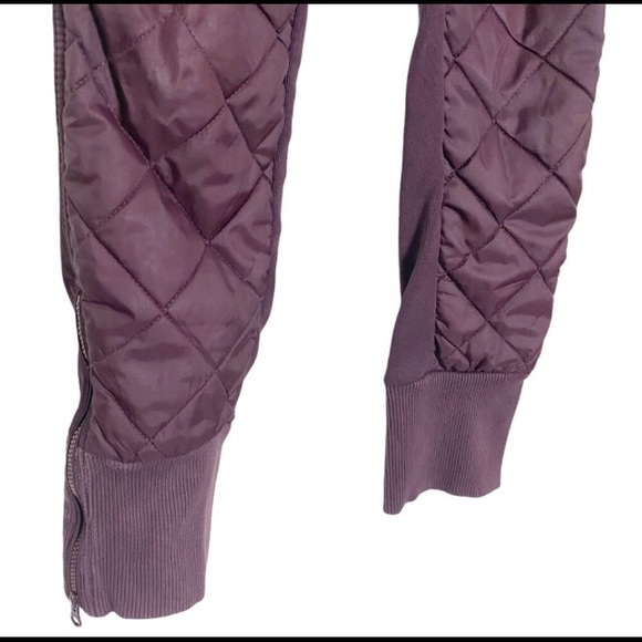 Stella McCartney x Adidas Maroon Quilted Moto Pant - Picture 2 of 6